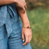 Hexagon Cuff Bracelet - Olive and Poppy