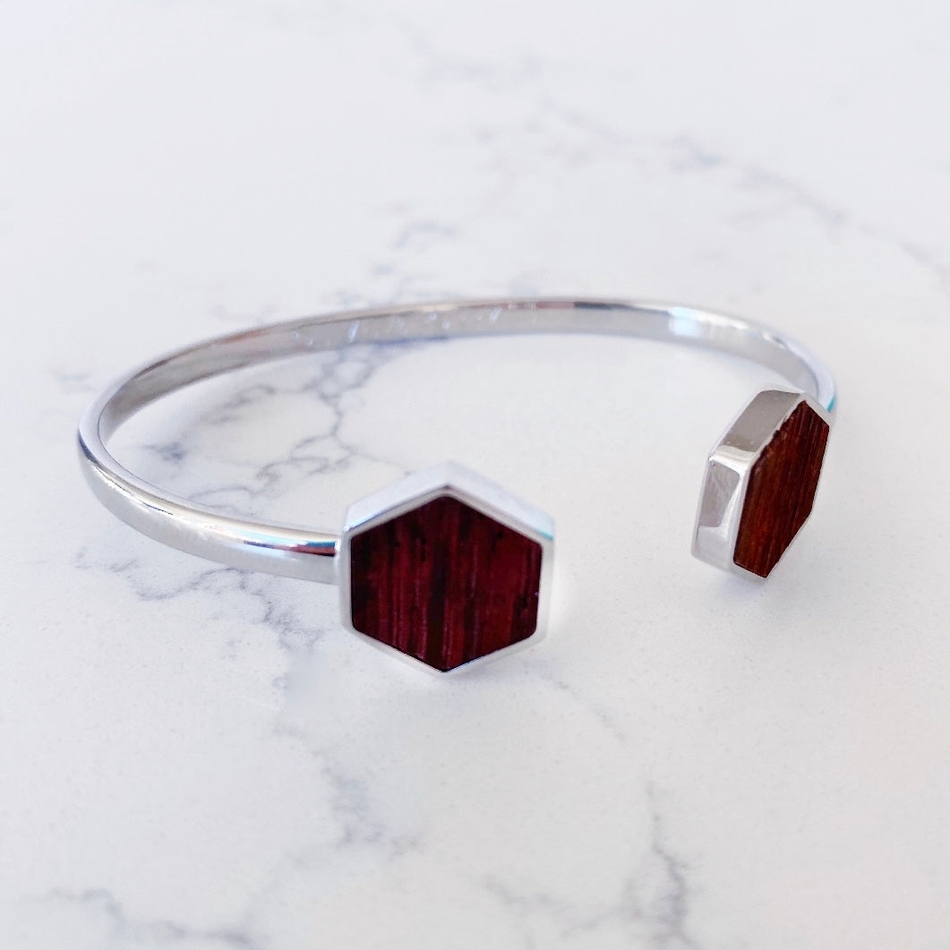 Hexagon Cuff Bracelet