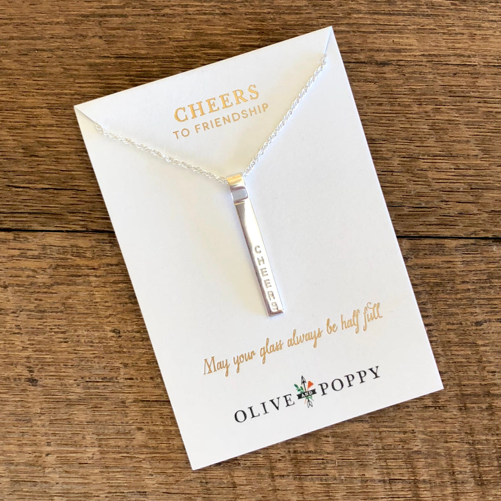 Cheers Necklace - Friendship - Olive and Poppy